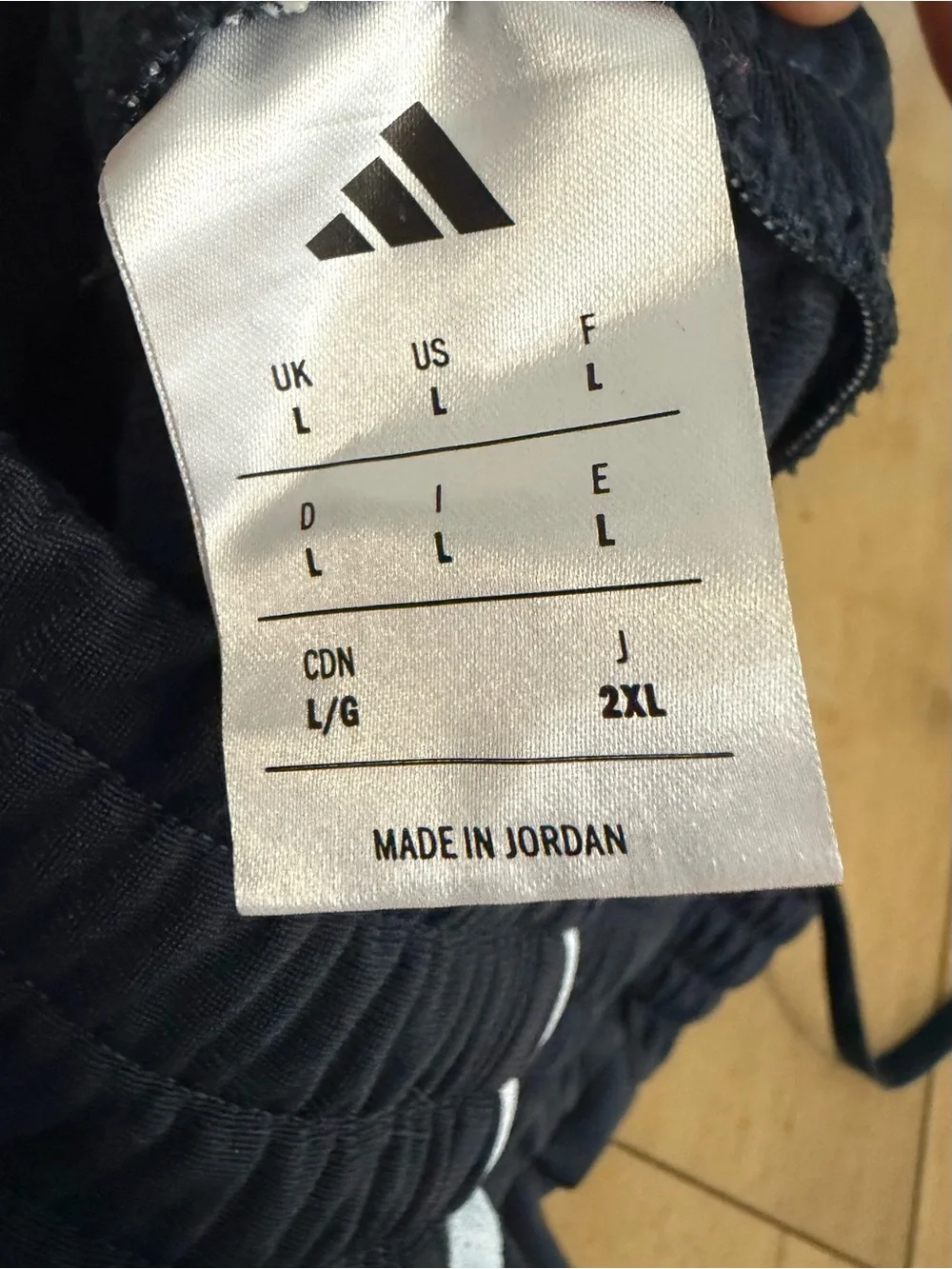 adidas Black Track Pants with White Side Stripes